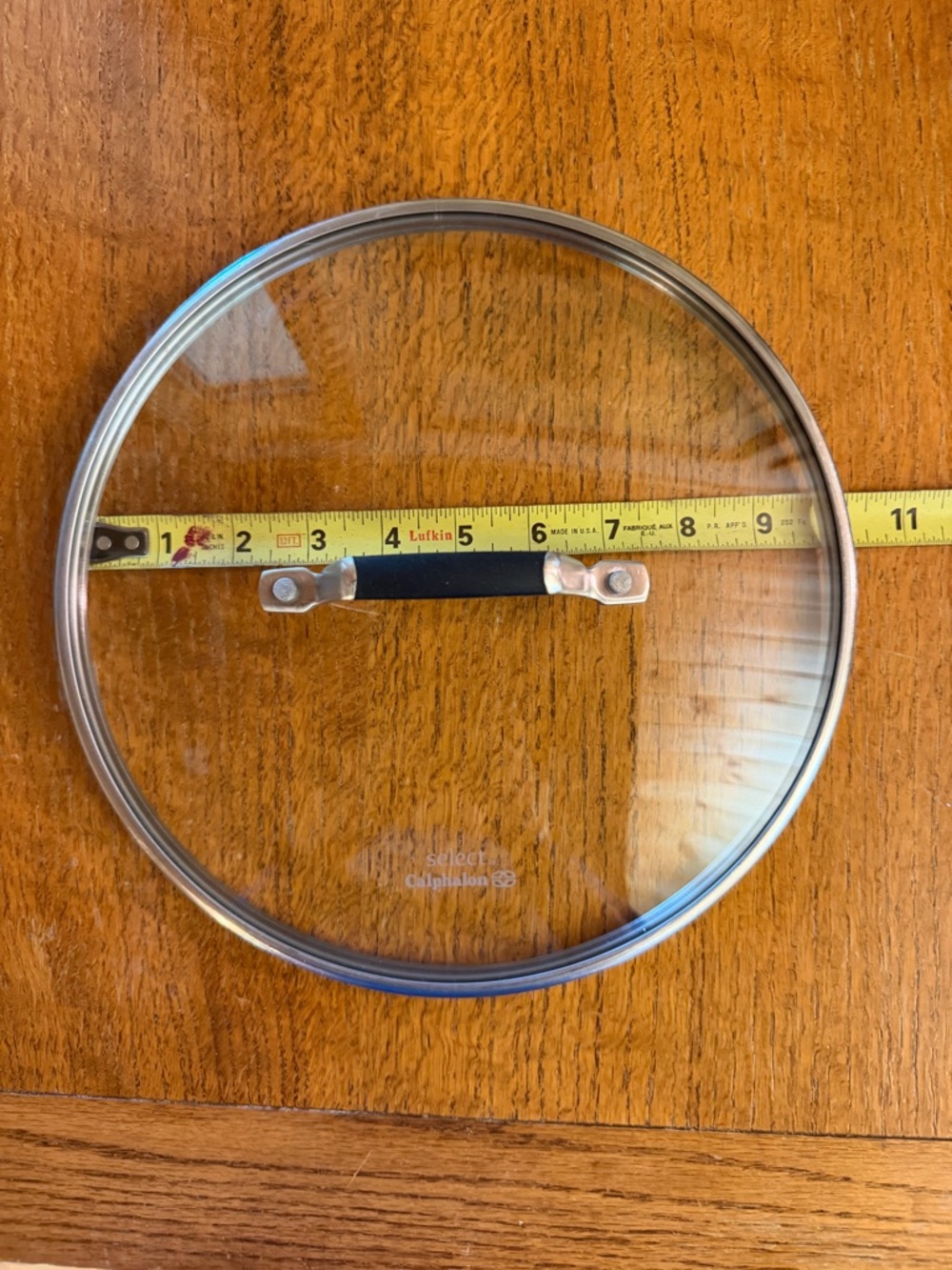 Calphalon Select Replacement Lid 10 Inches glass Preowned Great Condition